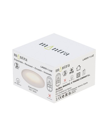 LAGOS * EMPOTRABLE GU10 COMFORT REDONDO BLANCO